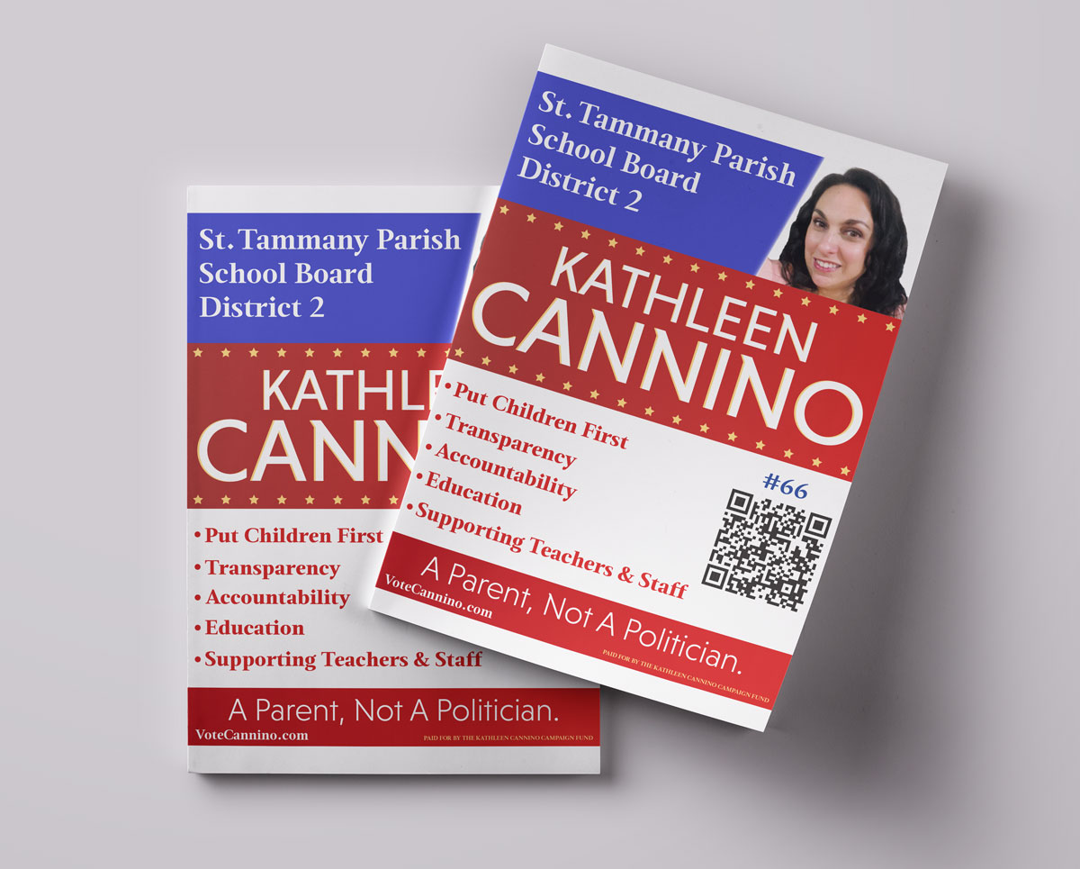 Stack of Vote Kathleen Cannino Flyers